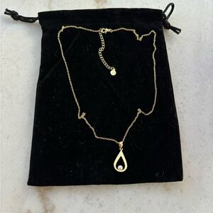 Gold Vermeil Teardrop Pearl Necklace | 925 Sterling Silver | Minimalist